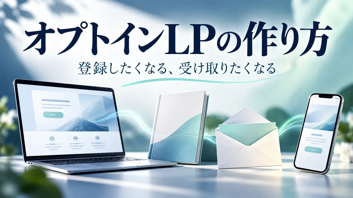 オプトインLPの作り方｜特典・構成・登録後の設計シート付き