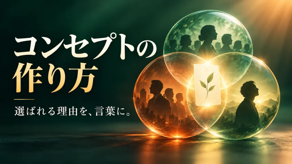 コンセプトの作り方｜顧客・競合・自分から選ばれる理由を作る